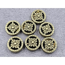 Намистини металеві 11*4мм (14шт), колір бронза