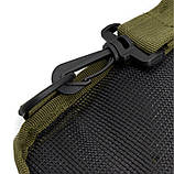 Чоловіча тактична сумка через плече олива Dallley 5л - повсякденна бананка-барсетка через плече чоловіча, фото 9