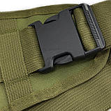 Чоловіча тактична сумка через плече олива Dallley 5л - повсякденна бананка-барсетка через плече чоловіча, фото 7