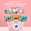 Дитячий фотоапарат цифровий для дітей запис відео дитячі ігри ударостійка камера екран 2 дюйма, фото 7