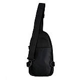 Чоловіча тактична сумка чорна BADDHAM 5л - повсякденна бананка-барсетка через плече чоловіча, фото 4
