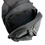 Чоловіча тактична сумка чорна BADDHAM 5л - повсякденна бананка-барсетка через плече чоловіча, фото 2