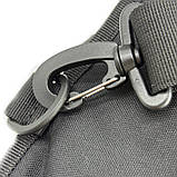 Чоловіча тактична сумка чорна BADDHAM 5л - повсякденна бананка-барсетка через плече чоловіча, фото 5