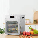 Дегідратор сушіння фруктів овочів 400 Вт з 10 секціями з нержавійки для приготування сухофруктів та овочевих чипсів у домашніх, фото 3