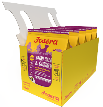Сухий корм Josera Mini Adult Salmon & Chicken корм із лососем і куркою для собак дрібних порід 5*900г (4.5 кг)