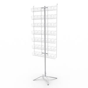 Стенд для насіння 7 полиць на 49 кишень, біла