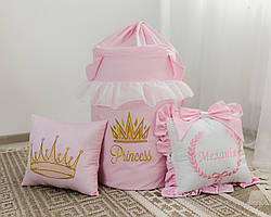 Кошик для іграшок Принцеса. Машинна вишивка!