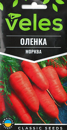 Насіння моркви Оленка 3г ТМ ВЕЛЕС, фото 1