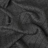Відріз 1,55м трикотаж ангорка двостороння темно-сіра в повздовжню смужку1,5см, фото 5