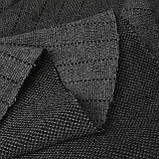 Відріз 1,55м трикотаж ангорка двостороння темно-сіра в повздовжню смужку1,5см, фото 7