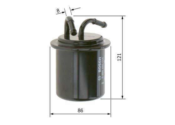 Паливний фільтр, 0986450114 ( вир-во BOSCH )