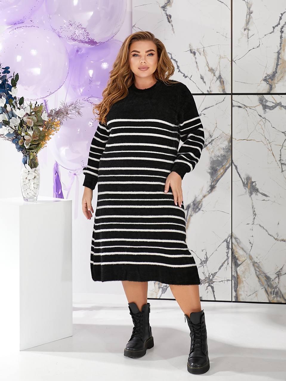 Жіноче плаття З Альпакі Розміри 56-62 (альп 1200), фото 1