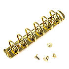 Кільцевий механізм Золото А7 на 6 кілець 132*25мм з болтами KMX071, фото 3