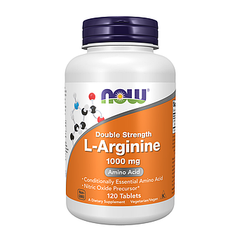 Л-аргінін Now Foods L-arginine 1000 мг 120 таблеток