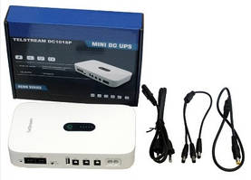 Джерело безперебійного живлення для роутера,Telstream DC-1018P 18W, 10400mAh, 5V/9V/12V настінне кріплення