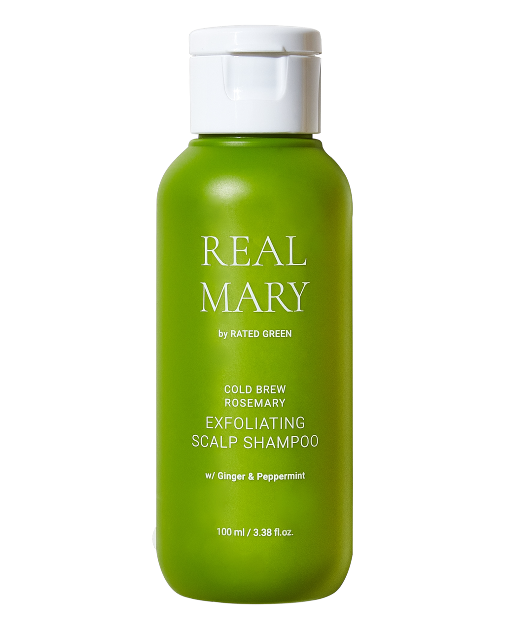 Глибокоочищуючий шампунь-ексфоліант RATED GREEN Real Mary Cold Brewed Rosemary Exfoliating Scalp Shampoo 100 ml з розмарином