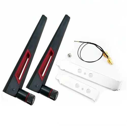 Антена Wi-Fi 2шт 2.4-5ГГц 10дБі з кабелем MHF4 для модулів AX200 AX210