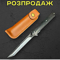 Туристичний складаний ніж M390 22 см зі сталі M390 із чохлом