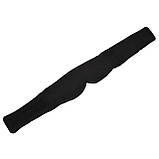 Маска для сну Supretto з гелевою охолоджувальною вставкою, Чорна (9081), фото 7