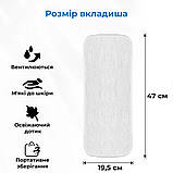 Багаторазові вкладиші для підгузка AIRM HEALTH бамбукові 4-шарові, набір 3 шт. (9067), фото 3