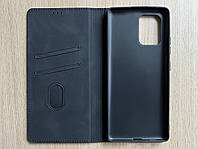 Samsung Galaxy S10 Lite чохол-книжка (фліп чохол) чорний, матовий, штучна шкіра, слот для карток