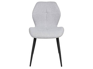 Cтілець DALE чорний метал/світло-сірий тк.