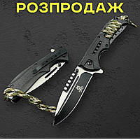 Туристичний складаний ніж з паракордом