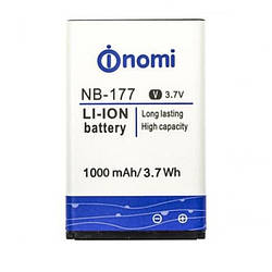 Акумулятор (АКБ, батарея) NB-177 для Nomi i177, i180, i181, 1000 mAh, оригінал