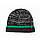 Водонепроникна тришарова шапка Dexshell Cuffed Beanie розмір S/M (56-58 см) Чорна із зеленою смугою, фото 2
