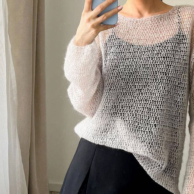 Gazzal Super Kid Mohair, Фиолетовый №64415, пряжа для паутинки из