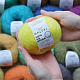Gazzal Super Kid Mohair, Димчастий No64411, пряжа для павутинки з мохера, фото 9