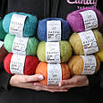Gazzal Super Kid Mohair, Димчастий No64411, пряжа для павутинки з мохера, фото 10