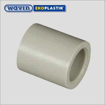 Муфта поліпропіленова 50 Wavin Ekoplastik, фото 1
