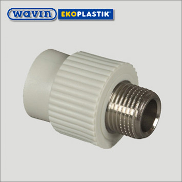 Муфта поліпропіленова 25х1/2" Wavin Ekoplastik МРН, фото 1