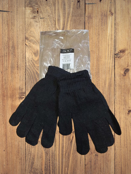 Рукавички чорні чоловічі фабричне стрейчеве в'язання. Від 6шт по 20грн, фото 1