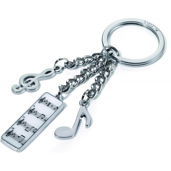 Брелок металевий із підвісками нотних знаків "Симфонія" від німецького бренду Troika, фото 1