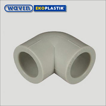 Кут 63х90° поліпропіленовий Wavin Ekoplastik, фото 1