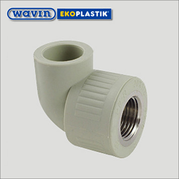 Кут 20х1/2" В Wavin Ekoplastik поліпропіленовий, фото 1