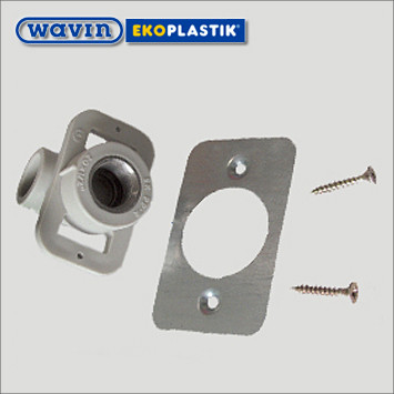 Кут монтажний під гіпс 20х1/2"В Wavin Ekoplastik, фото 1