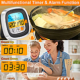 Термометр для м'яса KCASA TP-720 з таймером, магнітом, підсвічуванням та 8 програмами, діапазон -50°C до +300°C, фото 7