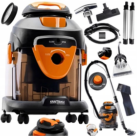 Промисловий пилосос для сухого та вологого прибирання 1400Вт Kraft&Dele KD482