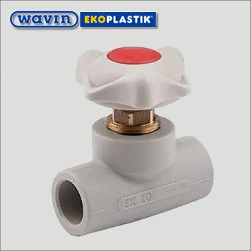Кран вентильний 20 Wavin Ekoplastik, фото 1