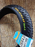 Покришка 26х4.0 Fatbike Black Cat ущільнена, фото 6