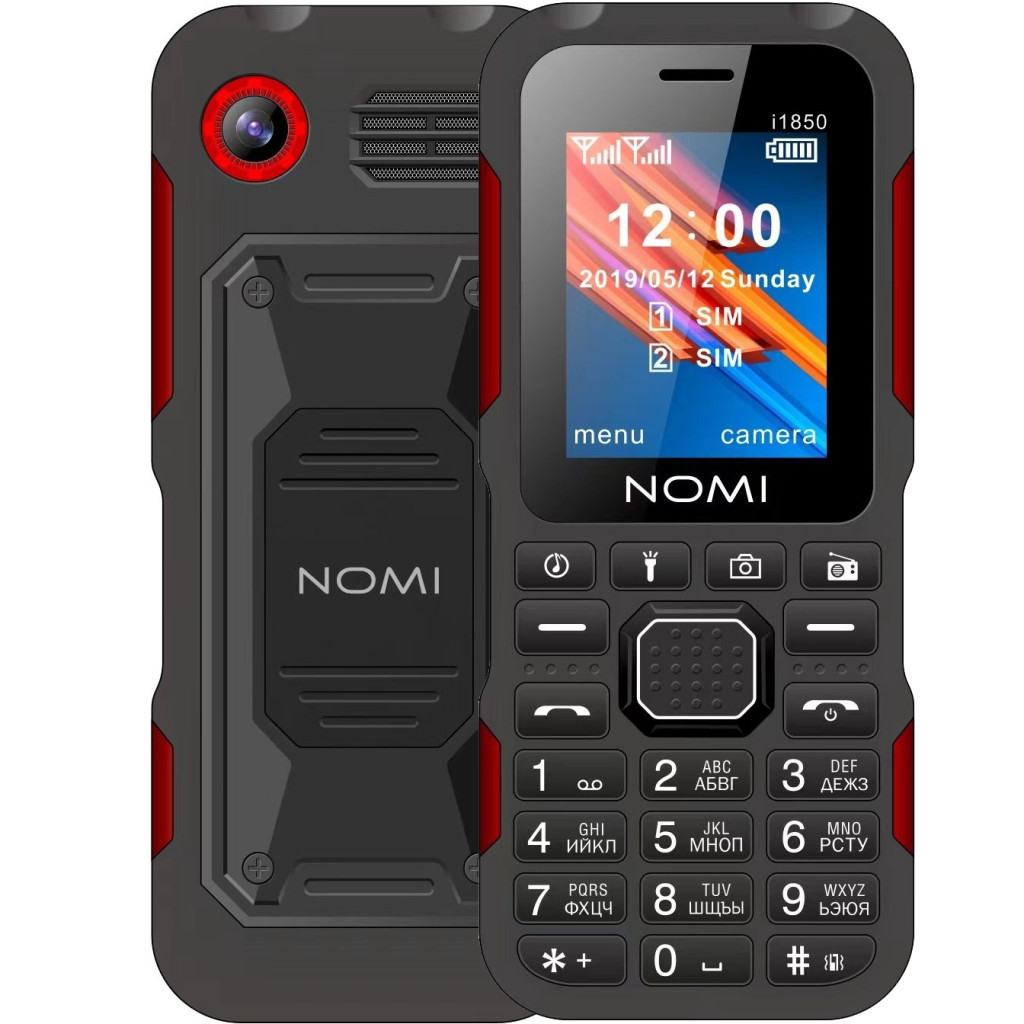 Мобільний телефон Nomi i1850 Dual Sim Black-Red