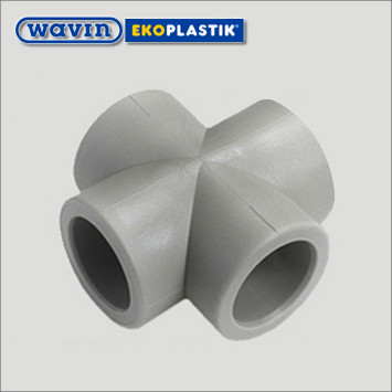 Хрест 32 Wavin Ekoplastik поліпропіленовий, фото 1