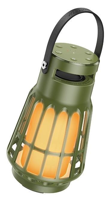 Колонки портативні HOCO BS61 Wild fun outdoor camping light BTspeaker Оlive green