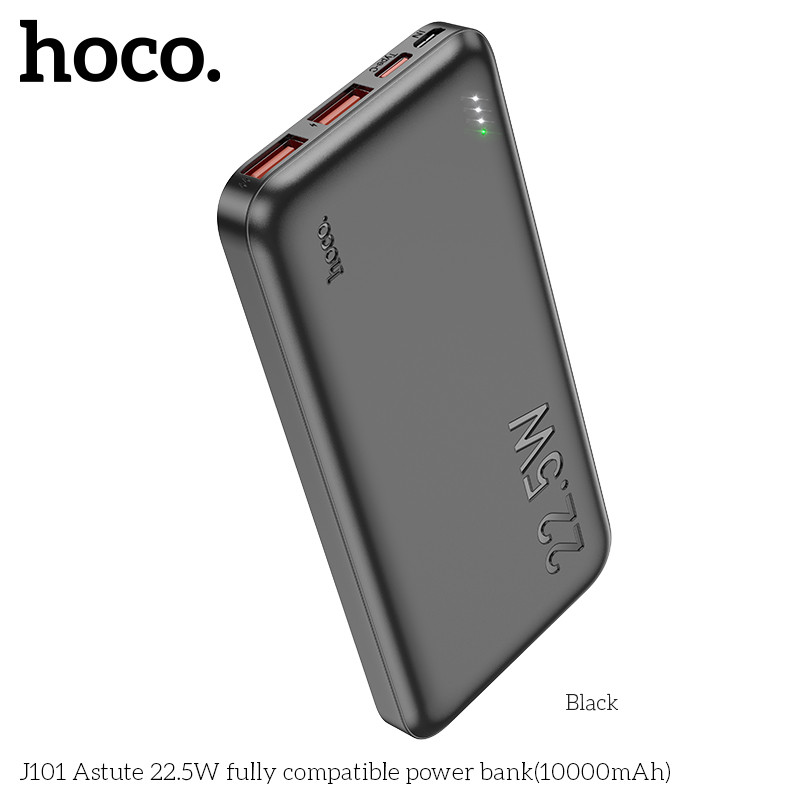 Power Bank Hoco J101 Astute 22.5W fully compatible 10.000mAh Black