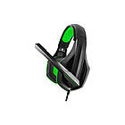 Навушники Gemix X-350 Gaming Black/Green, 2 x Mini jack (3.5 мм), накладні, кабель 2.4 м