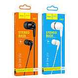 Навушники HOCO M97 Enjoy universal earphones with mic 1,2m Black, фото 2