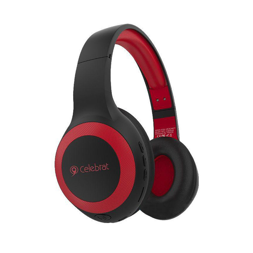 Наушники Celebrat A23 Bluetooth Red, фото 1